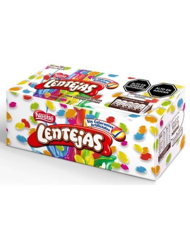 LENTEJAS CONFITE CHOC CAJA (20 UNIDADES)