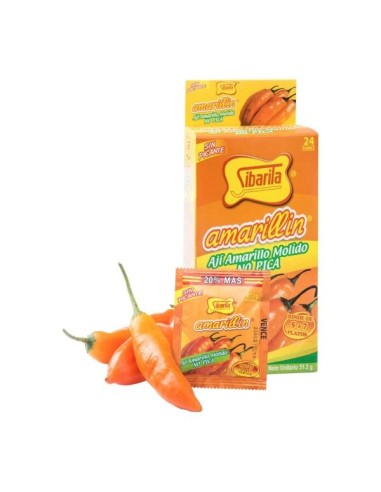 AJI AMARILLO ESPECIAL MOLIDO EN PASTA ( DISPLAY 24 SOBRES )