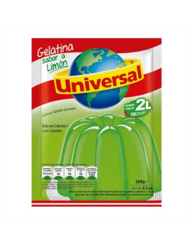GELATINA LIMON UNIVERSAL 150 GR