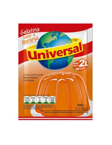 GELATINA NARANJA UNIVERSAL 150 GR